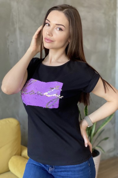 Женская футболка 8160 НТ черный