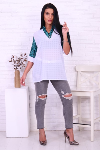 Женская туника 52166 НТ зеленый