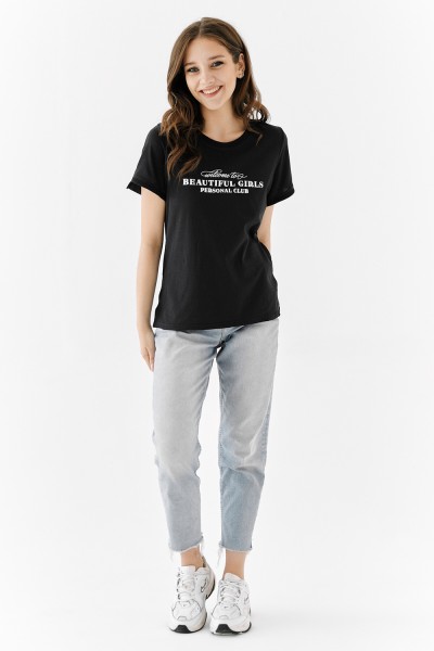 Женская футболка 8252 НТ черный