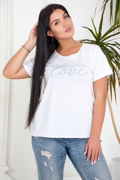 Женская футболка 4471 НТ белый