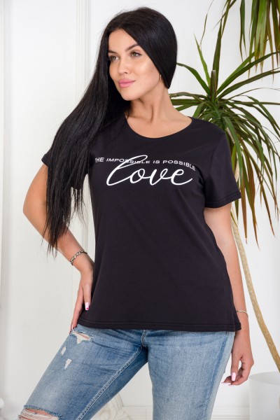 Женская футболка 4471 НТ черный