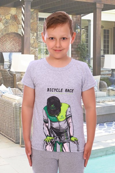 Футболка для мальчика 4627 НТ серый