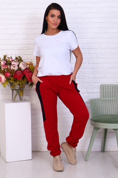 Женские брюки 11198 НТ красный