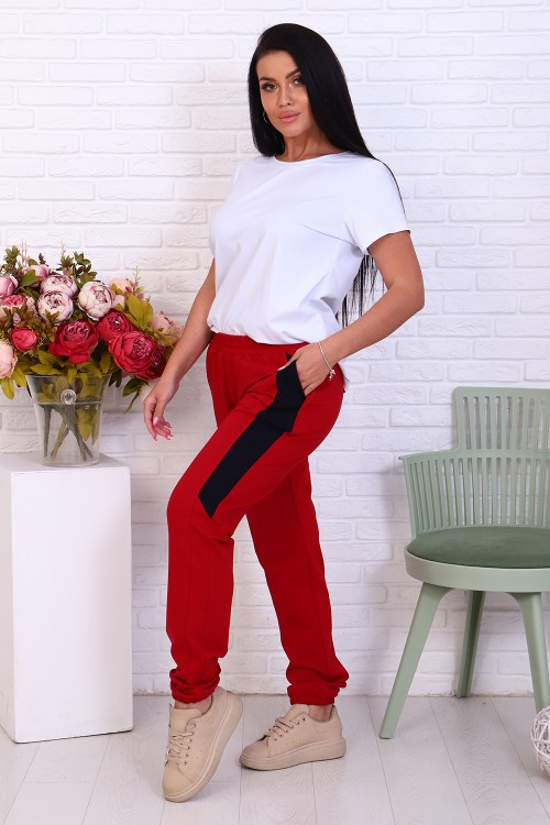 Женские брюки 11198 НТ красный