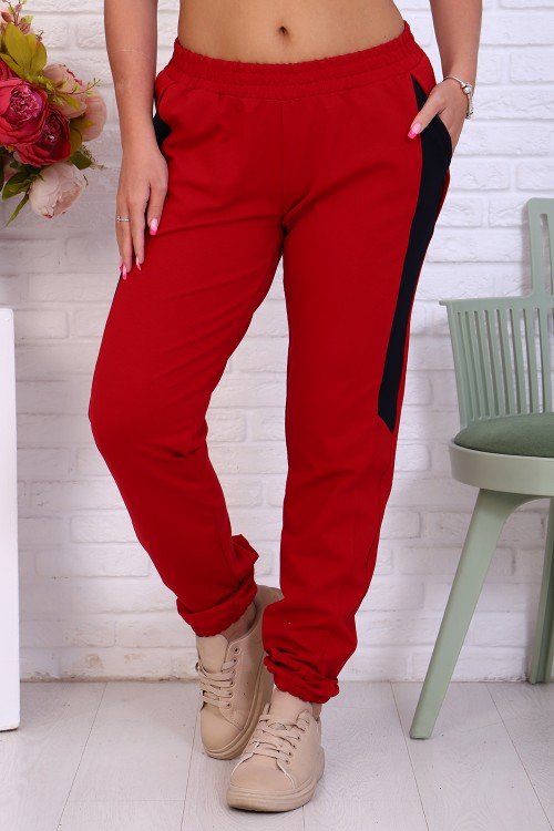 Женские брюки 11198 НТ красный