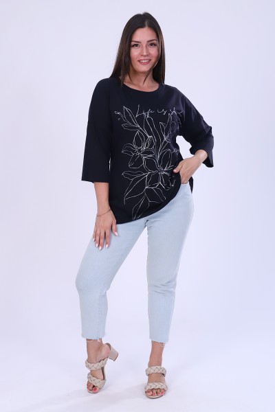 Женская туника 4497 НТ черный