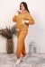 Женский костюм с брюками 27315 НТ горчица
