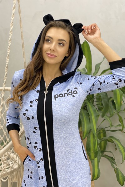 Халат Женский 7259 НТ голубой