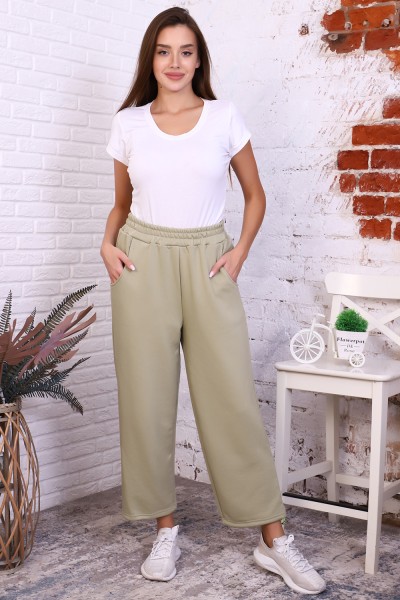 Женские брюки 12324 НТ оливковый