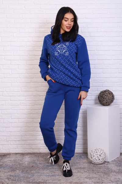 Женский костюм с брюками 31017 НТ василек