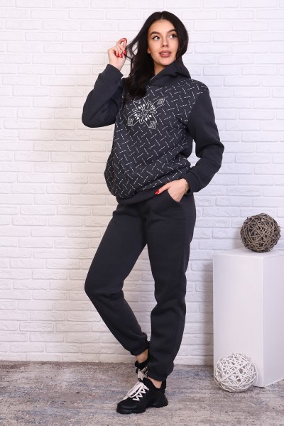 Женский костюм с брюками 31017 НТ антрацит