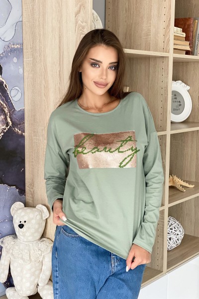 Женская туника 8161 НТ оливковый